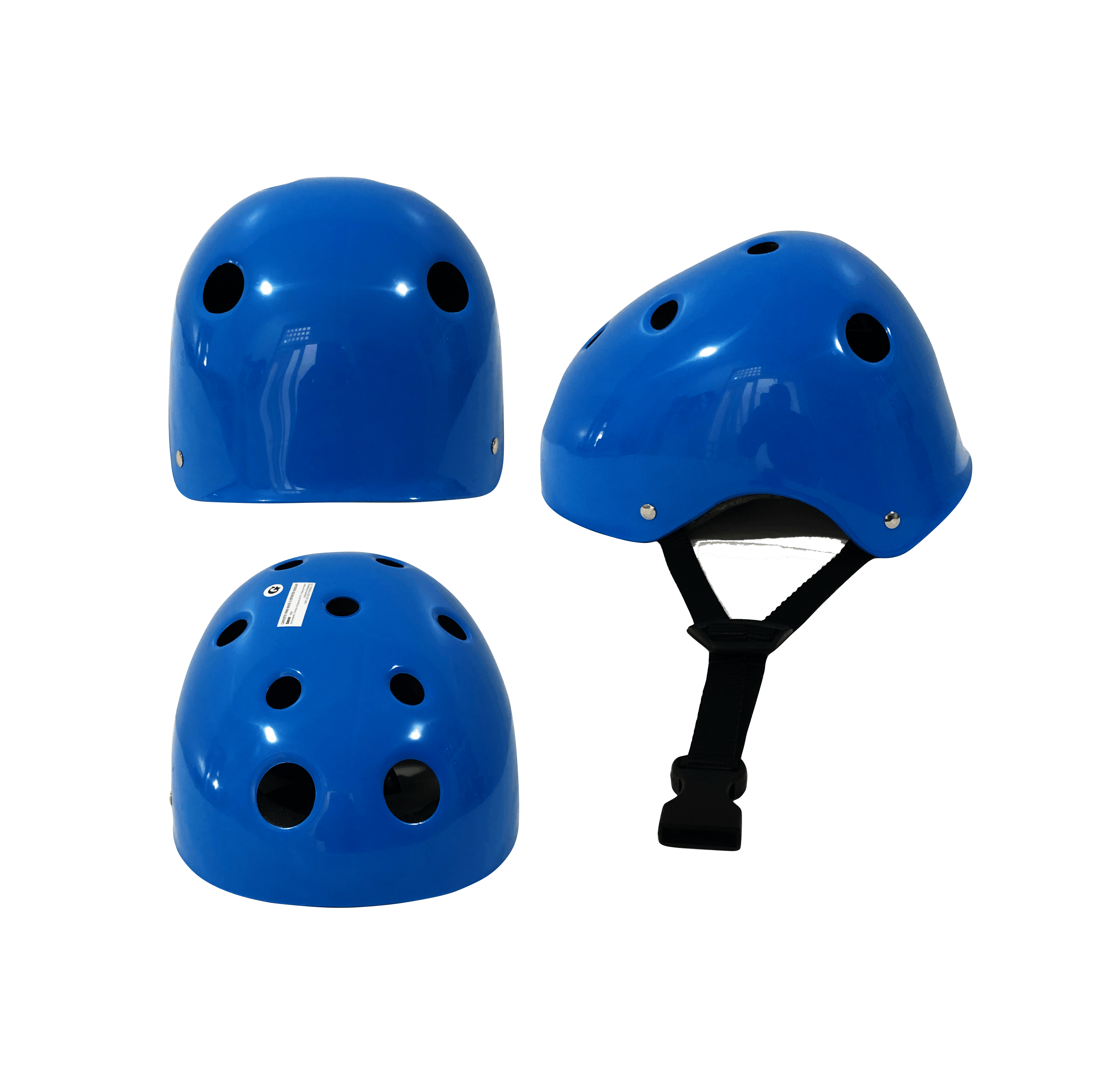 Capacete de skate e patins – cor azul